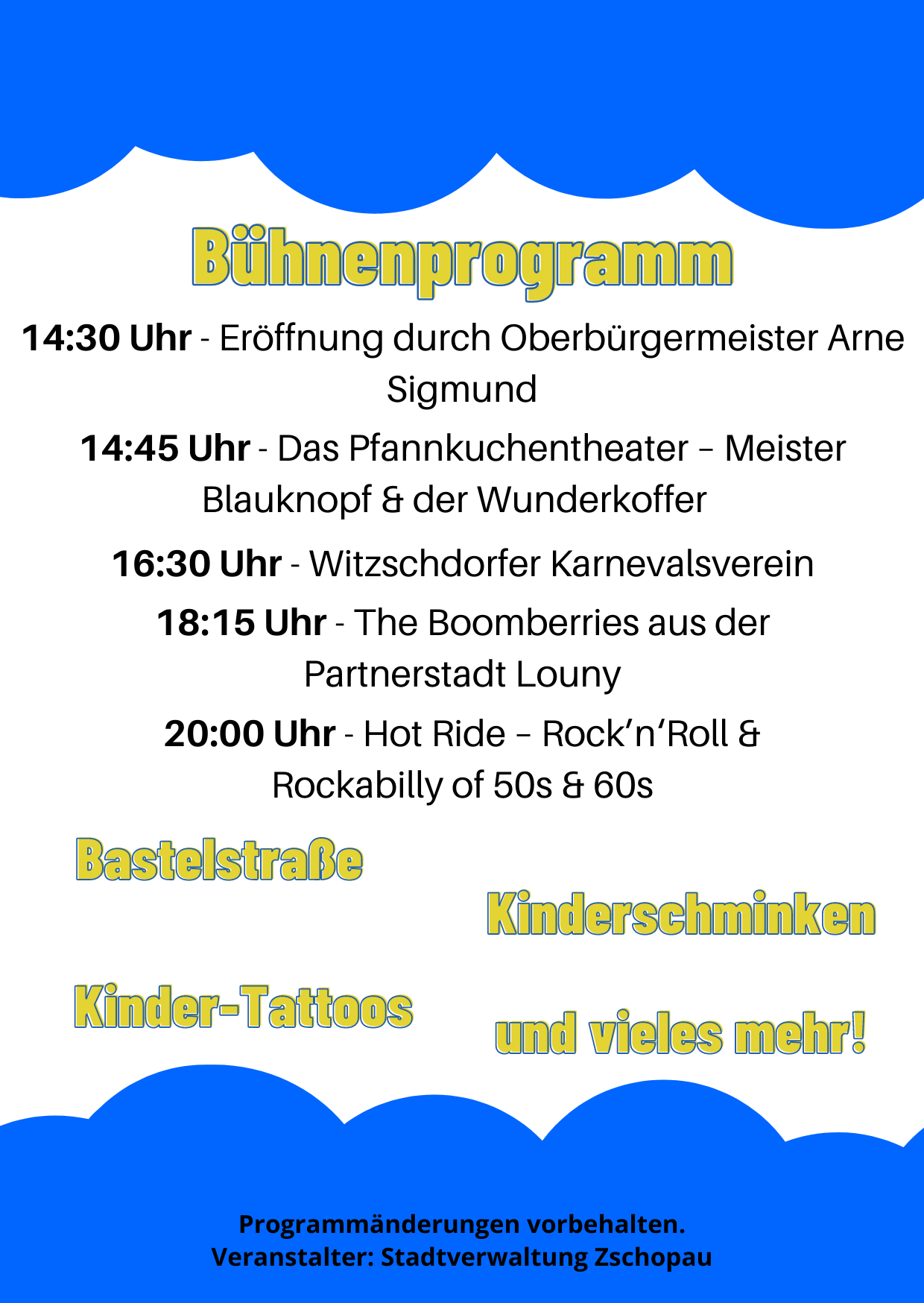 Parkfest Programm