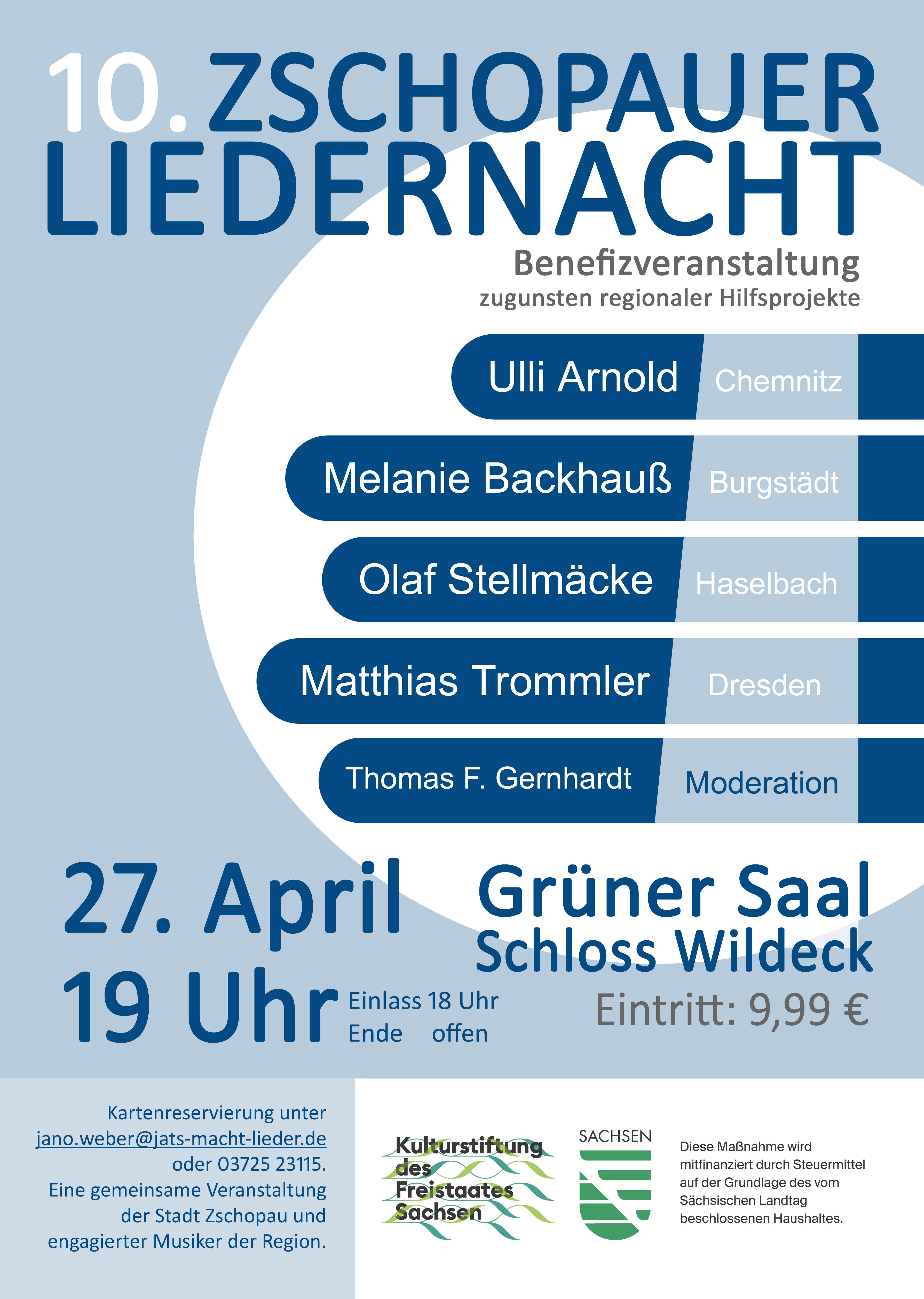 Plakat Liedernacht