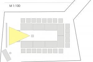 Konferenzraum mit Leinwand für 21 Personen